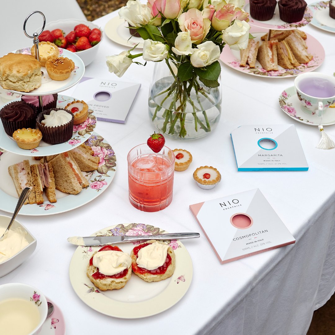 Host the ultimate platinum jubilee afternoon tea with NIO Cocktails