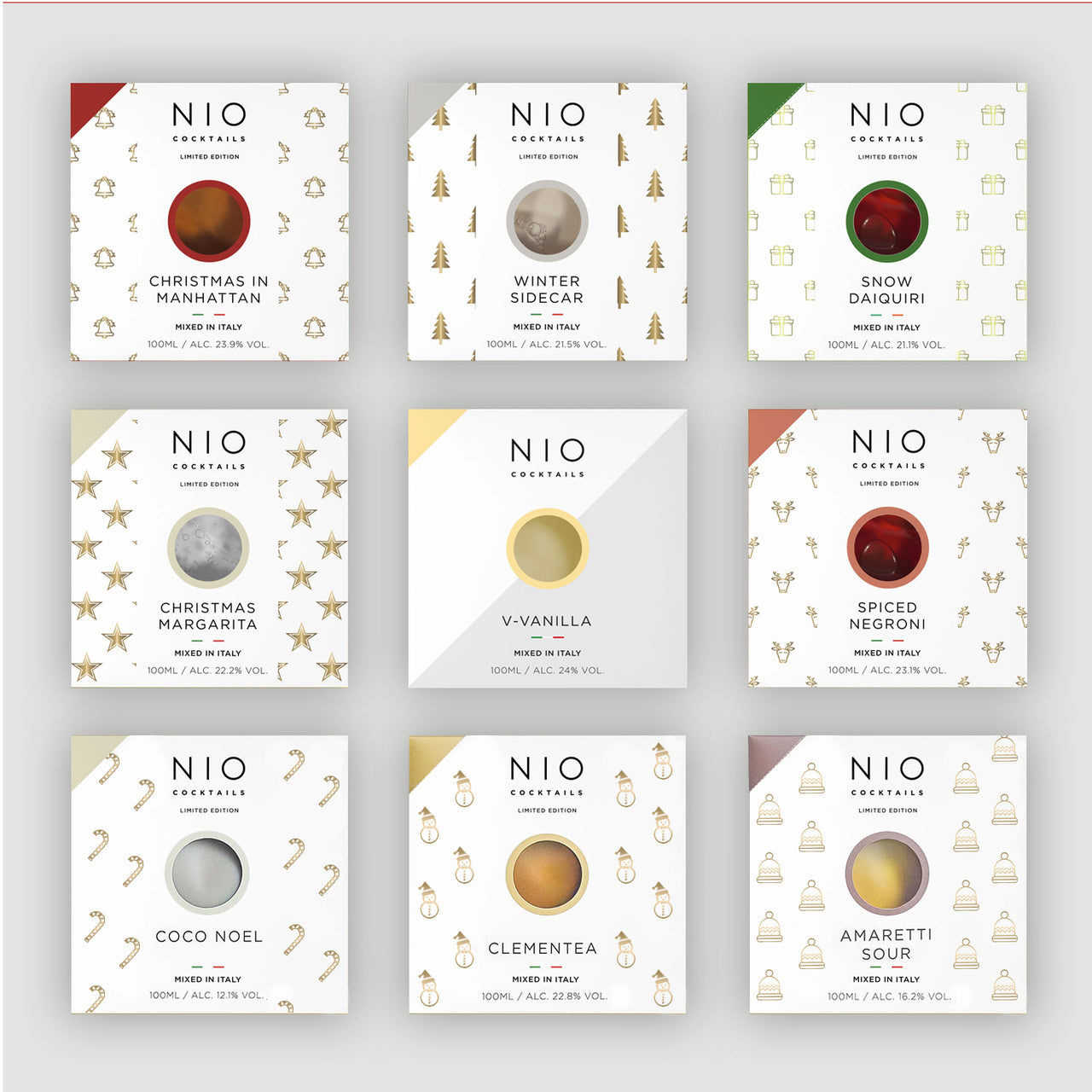 Limited Edition Christmas Cocktail Gift Set (9 pack)